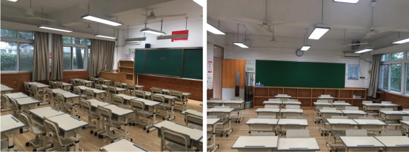 日新實(shí)驗小學(xué)普通教室實(shí)景(改造后)