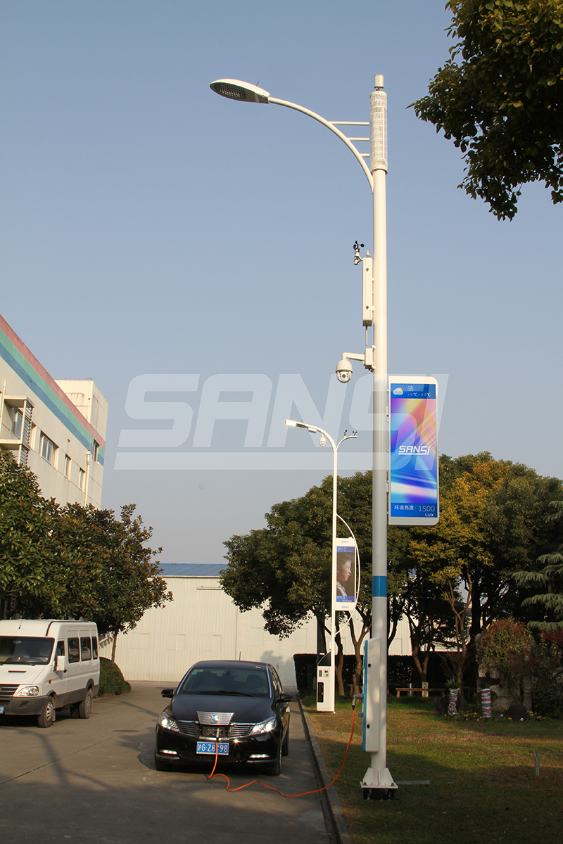 路燈,充電樁,示范街區(qū),上海投入運(yùn)營