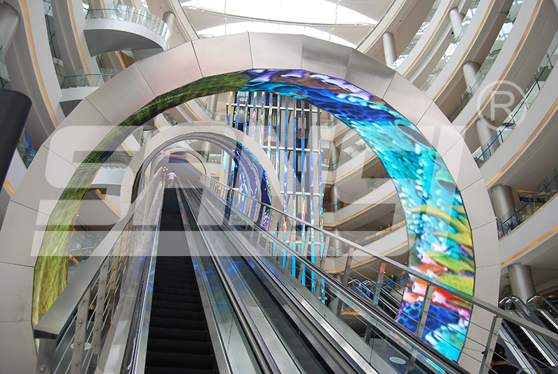 商業空間升級,LED全彩屏,沉浸式,廣告方案