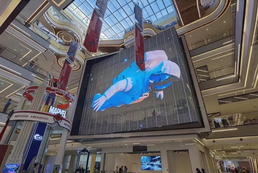 透明屏,LED屏,LED技術,實現,超高透光率